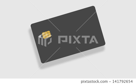 Dark grey corporate bank credit card mockup presentation layout with metallic chip for modern business identity financial branding showcase design Dark grey corporate bank credit card mockup presentation layout with metallic chip for modern business identity financial branding showcase design 141792654