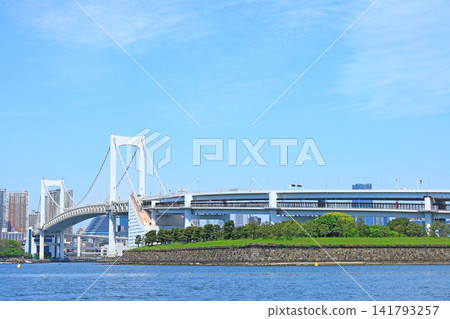 Scenery of Rainbow Bridge, Minato-ku, Tokyo Scenery of Rainbow Bridge, Minato-ku, Tokyo 141793257