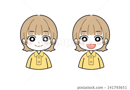 一個女孩帶著微笑 一個女孩帶著微笑 141793651