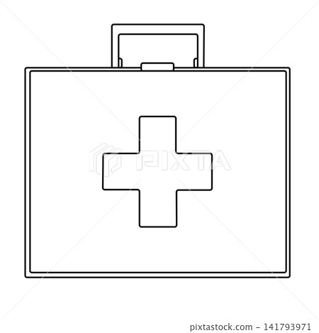 Pharmacy case icon hand drawn illustration. Vector graphic line art. design for fashion graphics, textile prints, fabrics, wallpapers. texture for bedsheets, pajamas, wrapping papers. Pharmacy case icon hand drawn illustration. Vector graphic line art. design for fashion graphics, textile prints, fabrics, wallpapers. texture for bedsheets, pajamas, wrapping papers. 141793971