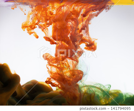 Acrylic colors and ink in water. Abstract background Acrylic colors and ink in water. Abstract background 141794095