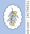 Poster with olive branch 141794531