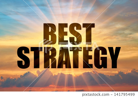 Best strategy phrase against a bright golden evening sky Best strategy phrase against a bright golden evening sky 141795499