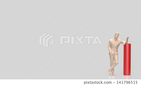 Businessman Standing Beside Dynamite Risk Concept 3d render. Businessman Standing Beside Dynamite Risk Concept 3d render. 141796515