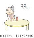 Heatstroke and elderly people who don't drink enough fluids 141797350