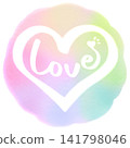 Love letters watercolor style 141798046
