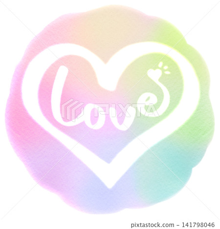 Love letters watercolor style Love letters watercolor style 141798046