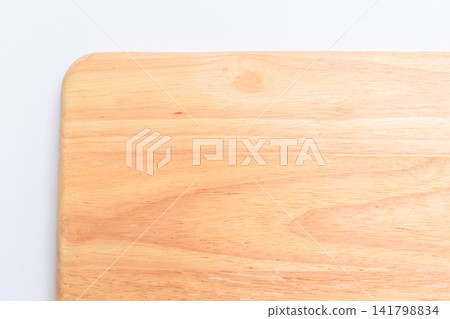 brown wooden tray isolated on white background brown wooden tray isolated on white background 141798834