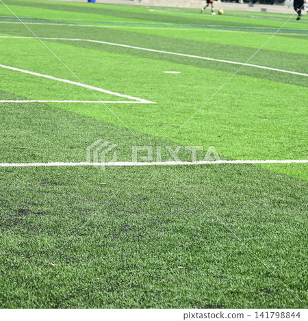 artificial green grass background for playground artificial green grass background for playground 141798844
