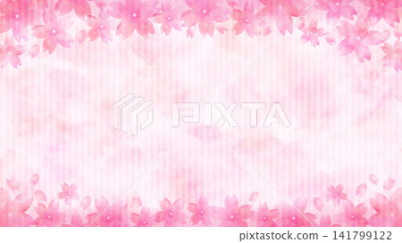 櫻花水彩春日畫框 16:9 櫻花水彩春日畫框 16:9 141799122