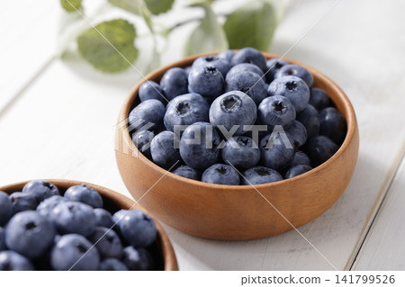 Fresh blueberries arranged on a plate Fresh blueberries arranged on a plate 141799526