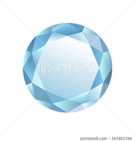 Transparent, gemstone-like crystal material (blue) Transparent, gemstone-like crystal material (blue) 141801788