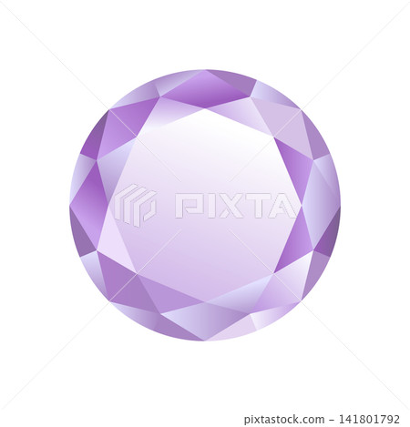 Transparent, gemstone-like crystal material (purple) Transparent, gemstone-like crystal material (purple) 141801792
