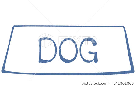 Illustration of a dog food bowl Illustration of a dog food bowl 141801866