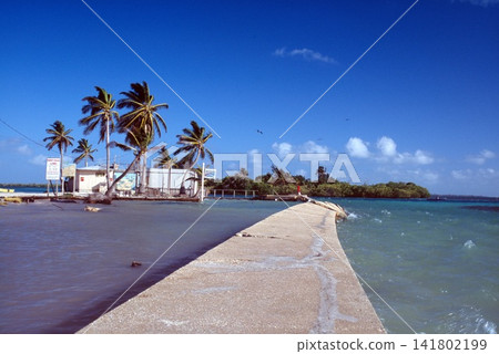 Caribbean sky and sea Caribbean sky and sea 141802199