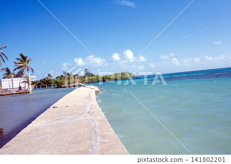 Caribbean sky and sea Caribbean sky and sea 141802201
