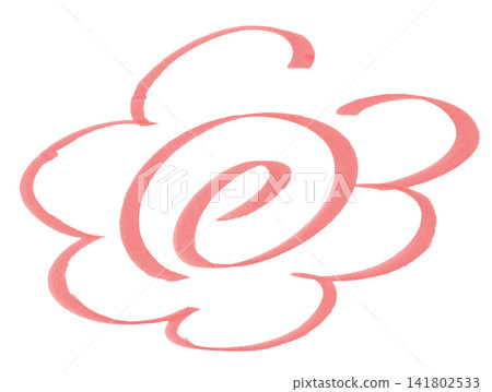Flower circles drawn with thick markers Flower circles drawn with thick markers 141802533