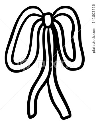 Hand drawn outline of ribbon or bow for decorations, cute patch, shirt print, gift wrap, icon, social media post, postcard, sign, symbol, tattoo, fashion, accessory, girl power, women empowerment Hand drawn outline of ribbon or bow for decorations, cute patch, shirt print, gift wrap, icon, social media post, postcard, sign, symbol, tattoo, fashion, accessory, girl power, women empowerment 141803316