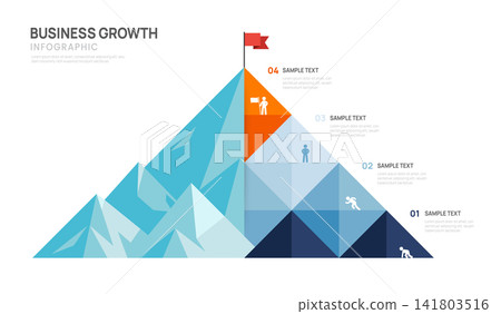 Mountain infographic success concept four steps timeline process. Infographic Timeline Presentation Template for Business. Vector illustration. Mountain infographic success concept four steps timeline process. Infographic Timeline Presentation Template for Business. Vector illustration. 141803516