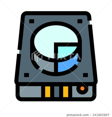 Hard drive icon representing data storage and partition Hard drive icon representing data storage and partition 141803807