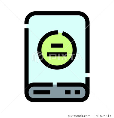 Portable hard drive storage device technology icon Portable hard drive storage device technology icon 141803813