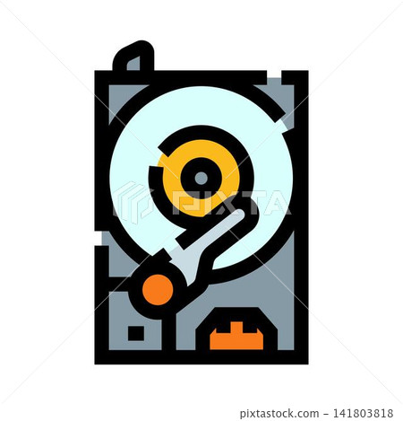Computer hard disk drive storing digital data Computer hard disk drive storing digital data 141803818