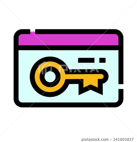 Digital access key for online account security 141803837