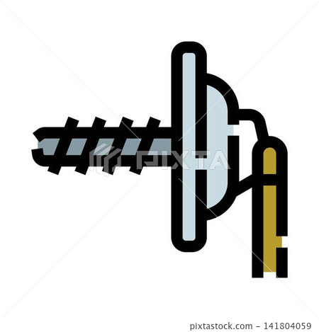 Fencing epee weapon icon illustration for sport 141804059