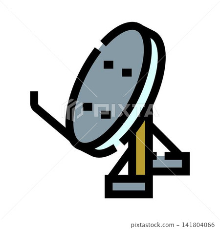 Satellite dish receiving transmitting telecommunication signal icon Satellite dish receiving transmitting telecommunication signal icon 141804066