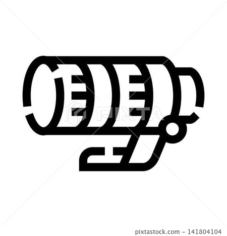 Telephoto zoom lens for photography icon design Telephoto zoom lens for photography icon design 141804104
