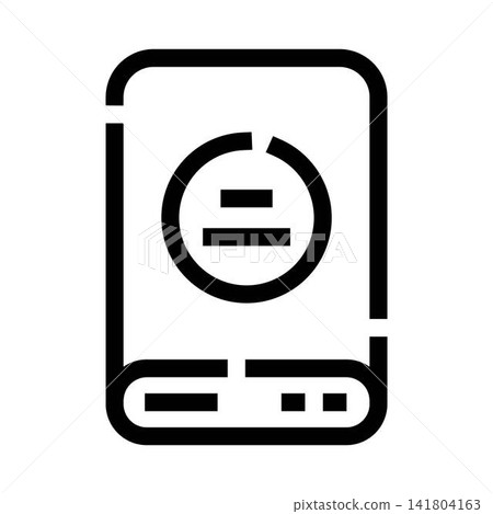 External hard drive icon representing digital data storage External hard drive icon representing digital data storage 141804163