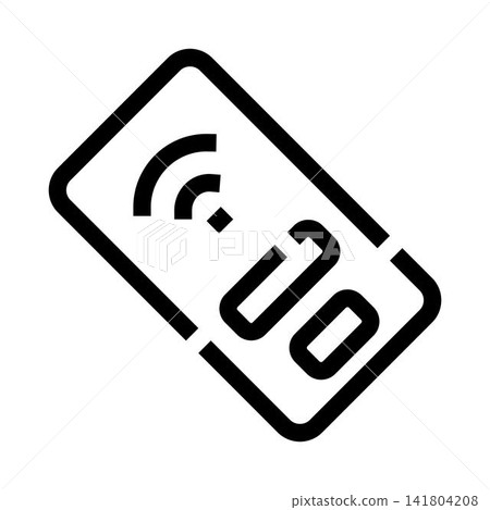 Remote control wireless signal device icon concept Remote control wireless signal device icon concept 141804208