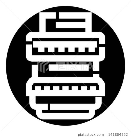 Abstract tech circuit design in black circle Abstract tech circuit design in black circle 141804332