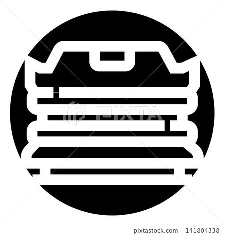 Stacked documents and briefcase icon design 141804338