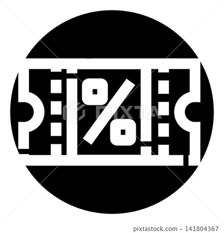 Discount coupon icon offering a special promotion Discount coupon icon offering a special promotion 141804367