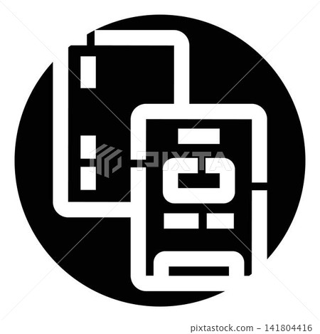 Synchronizing digital devices icon for responsive design Synchronizing digital devices icon for responsive design 141804416