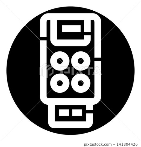 Financial transaction device displaying secure payment process icon Financial transaction device displaying secure payment process icon 141804426