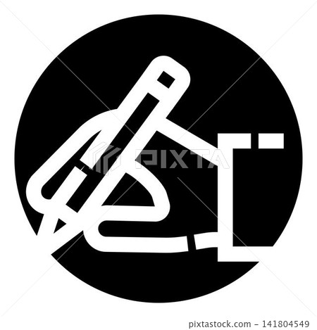 Hand drawing creating signature mark on paper Hand drawing creating signature mark on paper 141804549