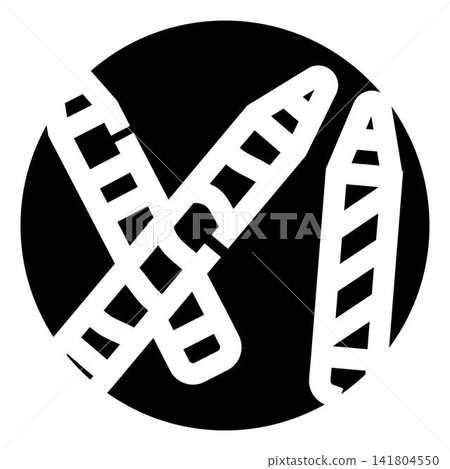 Baking bread baguette loaf food icon design Baking bread baguette loaf food icon design 141804550