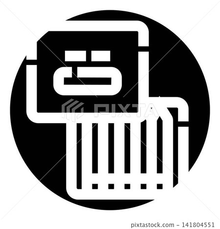 Heating system icon illustrating home comfort technology Heating system icon illustrating home comfort technology 141804551