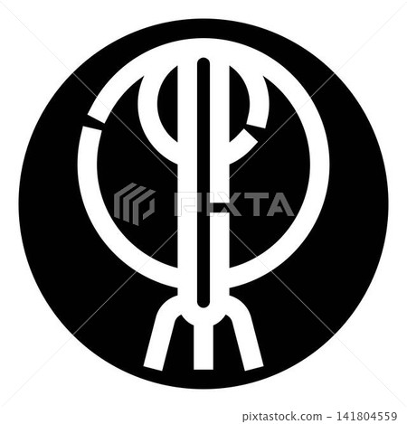 Abstract black and white geometric monogram design Abstract black and white geometric monogram design 141804559
