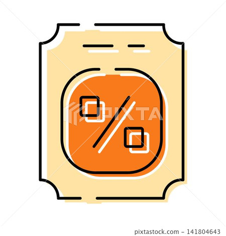 Discount coupon offering special percentage price promotion Discount coupon offering special percentage price promotion 141804643