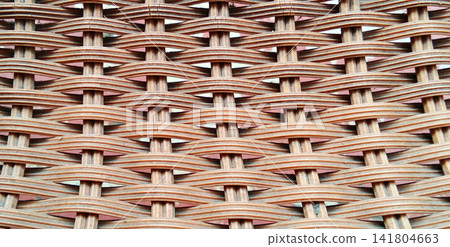 Rattan weave pattern texture 141804663