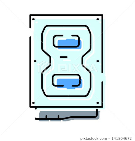 Hard drive icon representing digital data storage technology Hard drive icon representing digital data storage technology 141804672