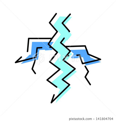 Lightning bolt symbol representing power and energy Lightning bolt symbol representing power and energy 141804704