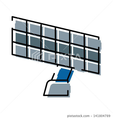 Solar panel generating clean sustainable energy concept Solar panel generating clean sustainable energy concept 141804789
