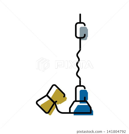 Submersible pump drawing illustrating drainage equipment Submersible pump drawing illustrating drainage equipment 141804792