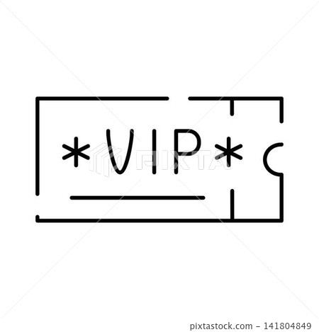 Vip pass ticket icon for exclusive access Vip pass ticket icon for exclusive access 141804849