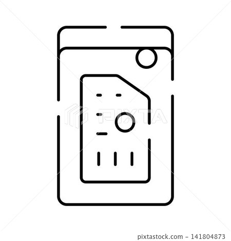 Sim card icon for mobile communication technology Sim card icon for mobile communication technology 141804873