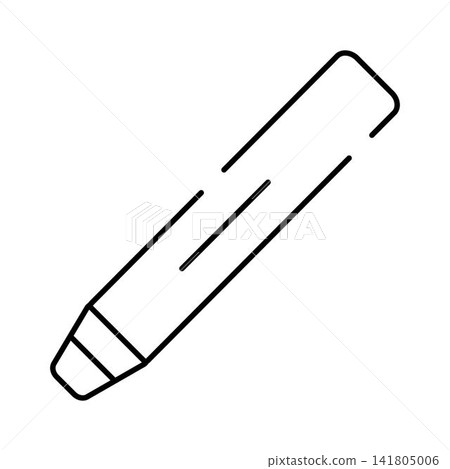 Crayon or pencil line art icon Crayon or pencil line art icon 141805006